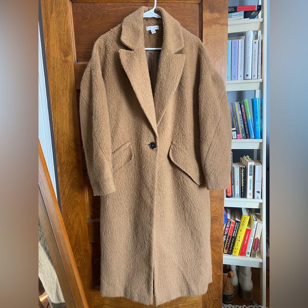 Topshop Camel Coat US Sz 4